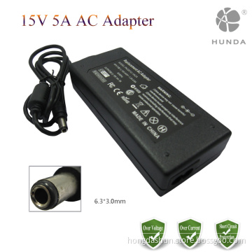 DC 15V 5A 75W AC Power Adapter/Battery Charger for Mini NoteBook NB100-12A NB205-N311/W NB205-N330BL NB255-N246 NB255-N250